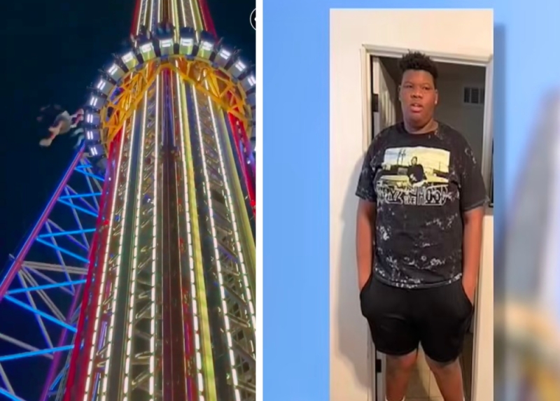 شاهد: لحظة سقوط مراهق أمريكي من منصة  ملاهي أطول برج ترفيهي بالعالم  في فلوريدا