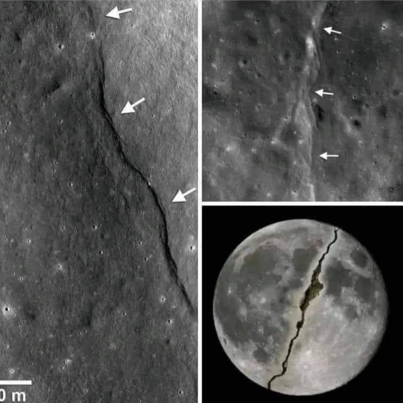 شاهد: صورة "لانشقاق القمر" تثير الجدل على مواقع التواصل .. وناسا تعلق