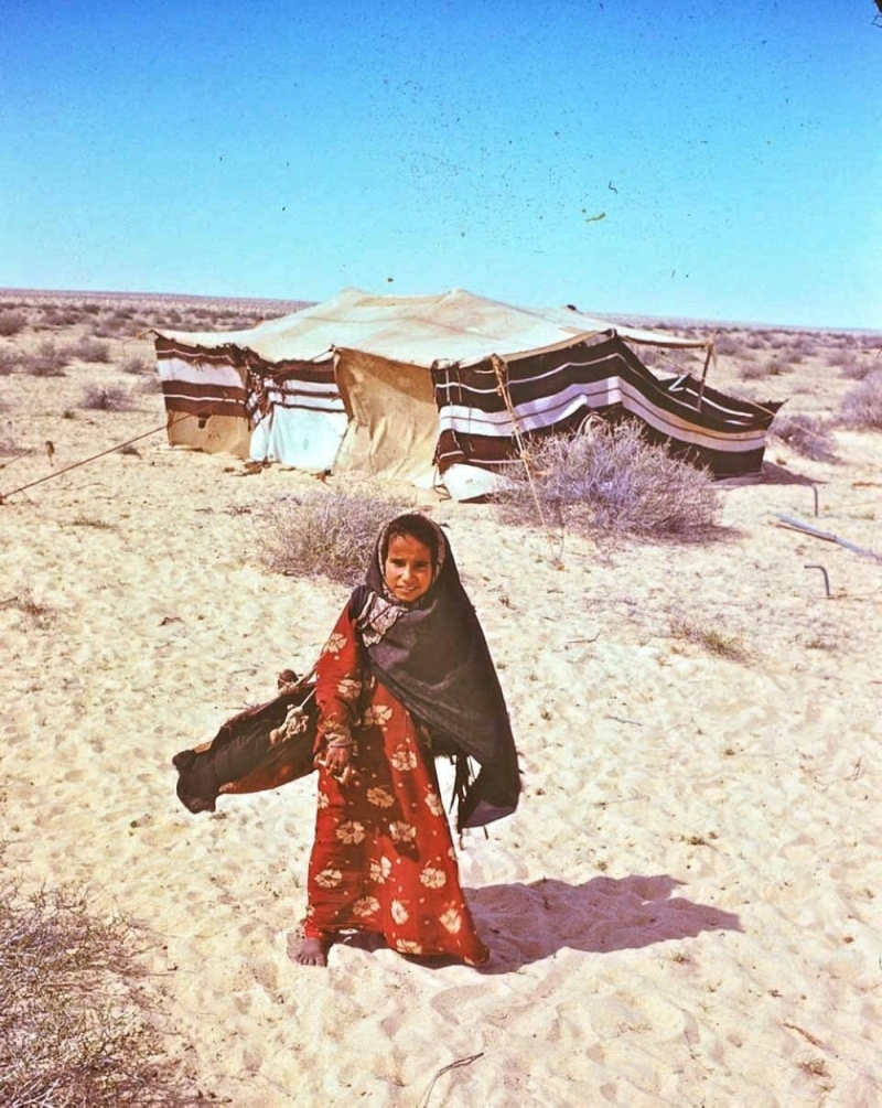 شاهد.. صور نادرة توثق حياة السكان في بادية المنطقة الشرقية غرب بقيق في الستينيات