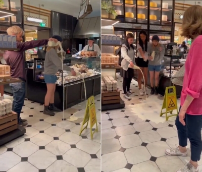 شاهد: نشطاء حقوق الحيوان يقتحمون متجر في لندن ويسكبون الحليب على الأرض