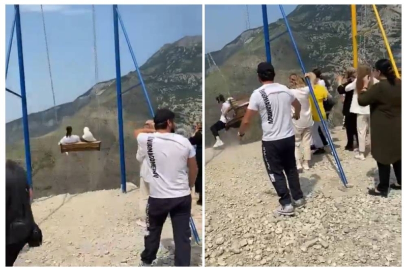 شاهد: إعادة تداول فيديو مروع لسقوط فتاتين خليجيتين من أعلى أرجوحة لتحذير  السياح السعوديين خارج المملكة