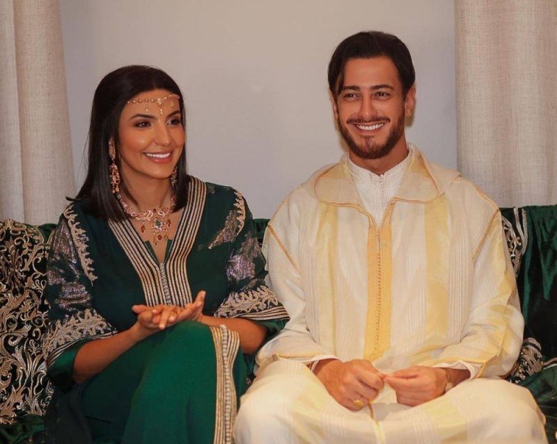 شاهد.. أول صور من حفل زفاف سعد لمجرد وزوجته غيثة العلاكي