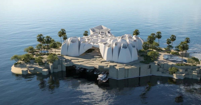 شاهد.. تصاميم  وأعمال حفر مشروع معهد الحياة البحرية في "أمالا".. الأول من نوعه في العالم