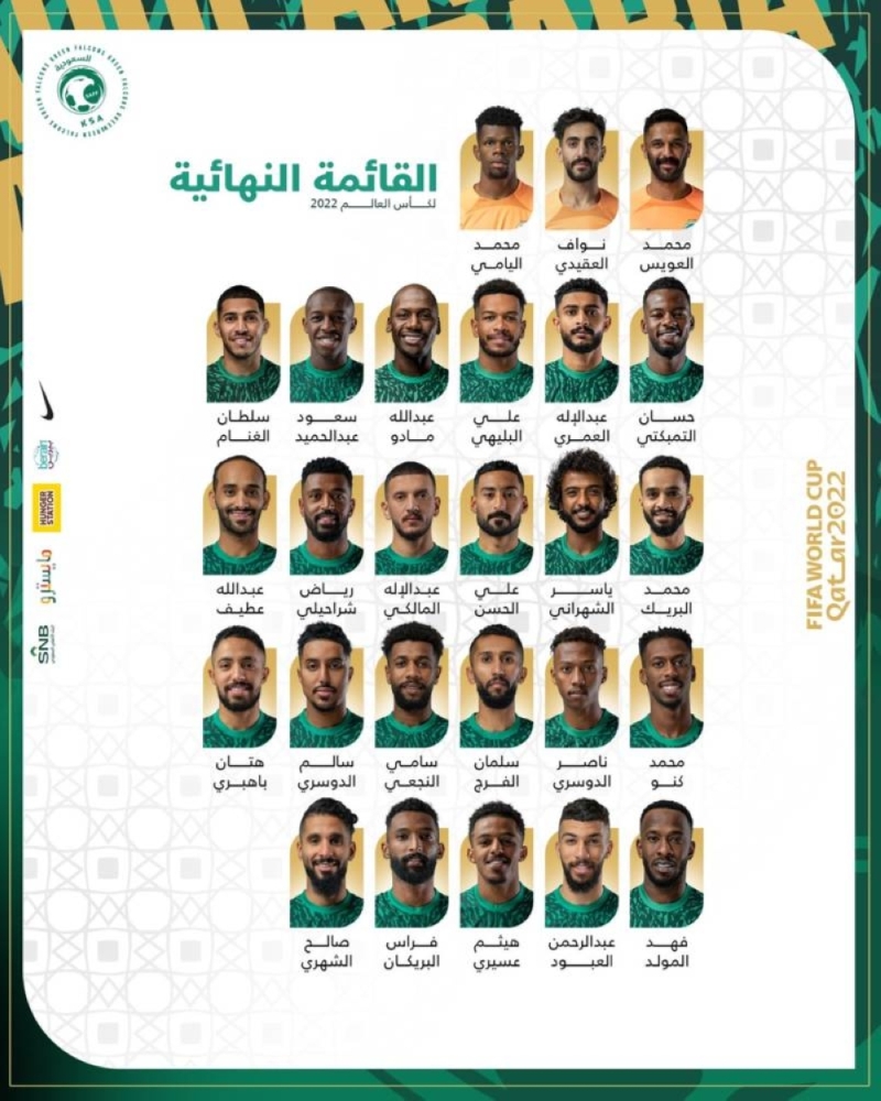 أكثرهم من الهلال .. بالأسماء : مدرب المنتخب السعودي يعلن القائمة النهائية المشاركة في كأس العالم في قطر