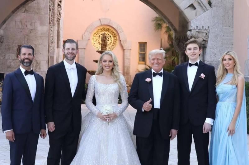 شاهد: صور جديدة لحفل زفاف ابنة ترامب على ملياردير عربي