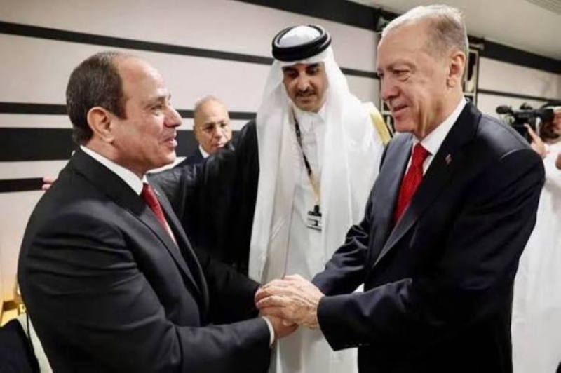أردوغان يكشف تفاصيل جديدة بشأن لقائه مع السيسي في قطر على هامش بطولة كأس العالم