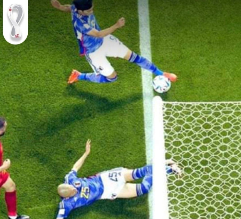 شاهد: هدف فوز اليابان على إسبانيا الذي أثار الجدل بعد خروج الكرة خارج خط المرمى