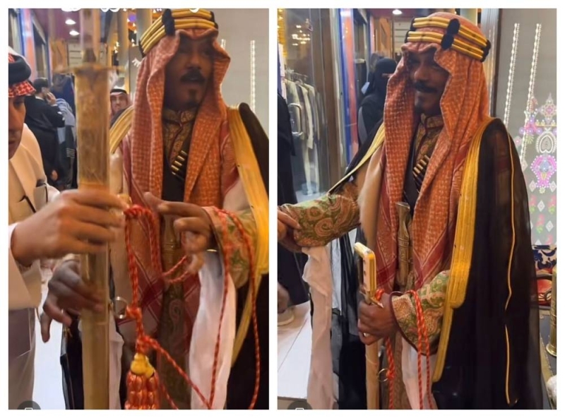 شاهد: ملابس"أبو راكان" في سوق الزل بنصف مليون ريال!