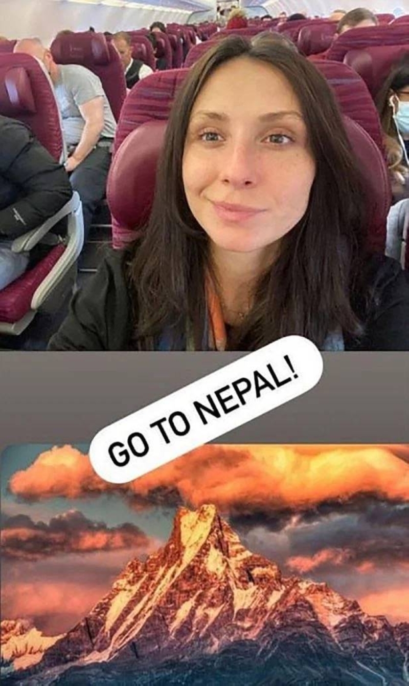شاهد: مسافرة روسية توثق آخر سيلفي لها من  داخل الطائرة النيبالية المنكوبة