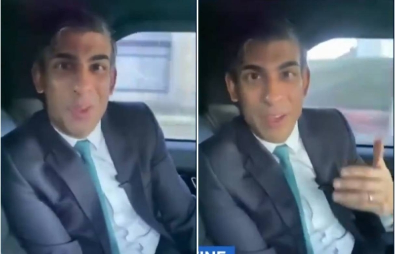شاهد.. مقطع فيديو من داخل سيارة رئيس الوزراء البريطاني يتسبب في تغريمه من قبل الشرطة