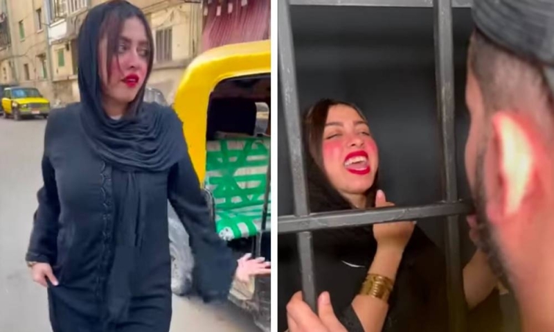 مصر..شاهد .. الفيديو الذي تسبب في القبض على فتاة العباءة المثيرة للجدل