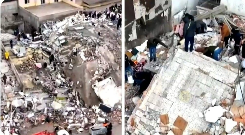 بالفيديو : مشاهد جوية" صادمة" تكشف حجم الدمار في محافظة هاتاي جراء الزلزال الذي ضرب تركيا