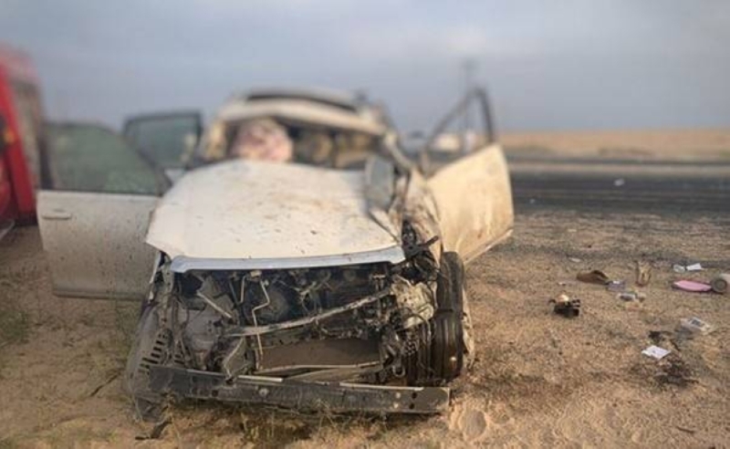 بالصور.. وفاة مسن وإصابة 6 أفراد من عائلة سعودية في حادث تصادم مروع بالكويت