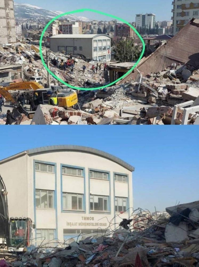 شاهد.. المبنى المعجزة الذي صمد أمام الزلزال المدمر في تركيا.. والكشف عن سر ثباته