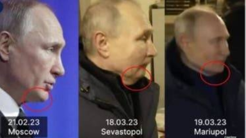 تقرير يحسم الجدل حول شبيه بوتين.. ومفاجأة بشأن الصور الثلاث