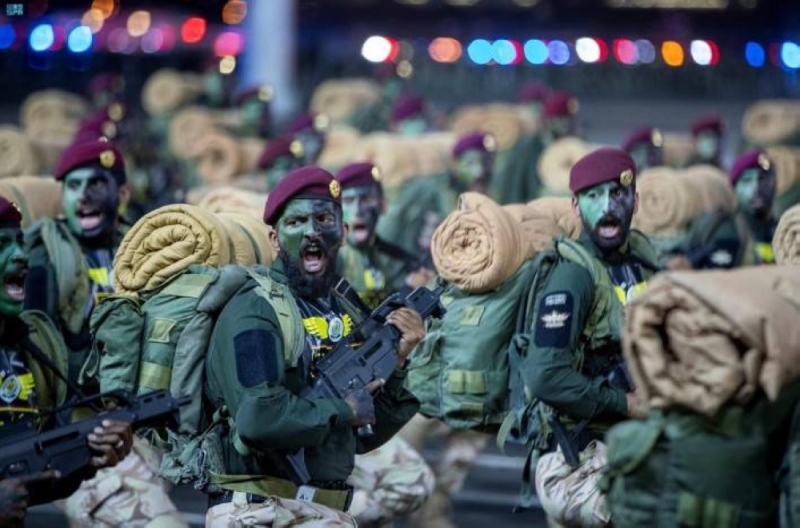 شاهد: بالصور عرض عسكري  لـ"قوات أمن الحج" المشاركة في موسم حج هذا العام