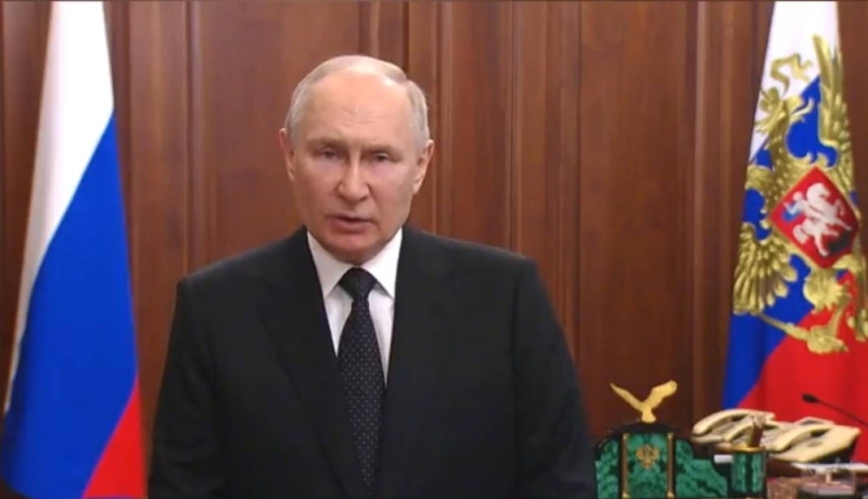 بالفيديو .. أول تعليق من بوتين على العصيان العسكري الذي أعلنه قائد فاغنر