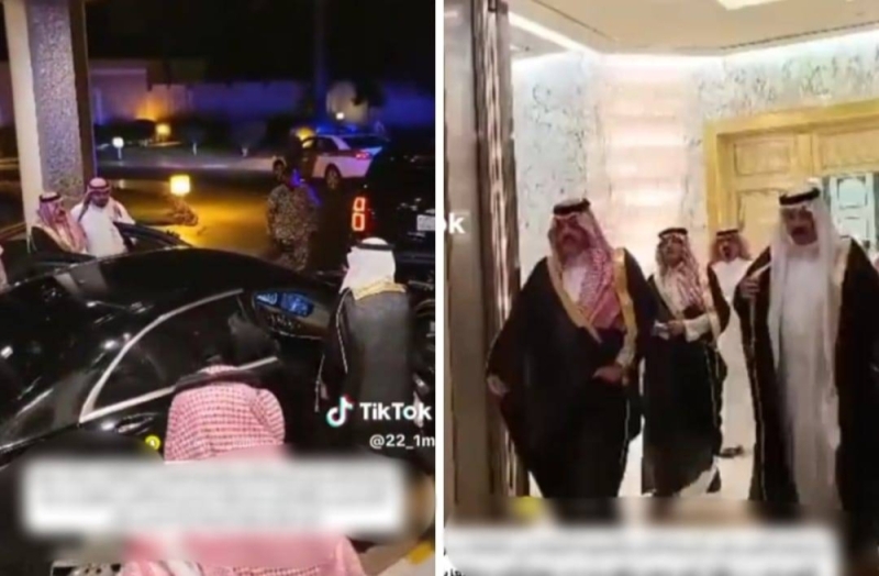 شاهد.. ردة فعل الأمير تركي بن طلال عندما رأى أمير حائل الأكبر منه سنا يستعد لقيادة السيارة