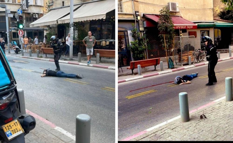 شاهد: لحظة مقتل منفذ عملية إطلاق النار في " تل أبيب "وإصابة 3 إسرائيليين