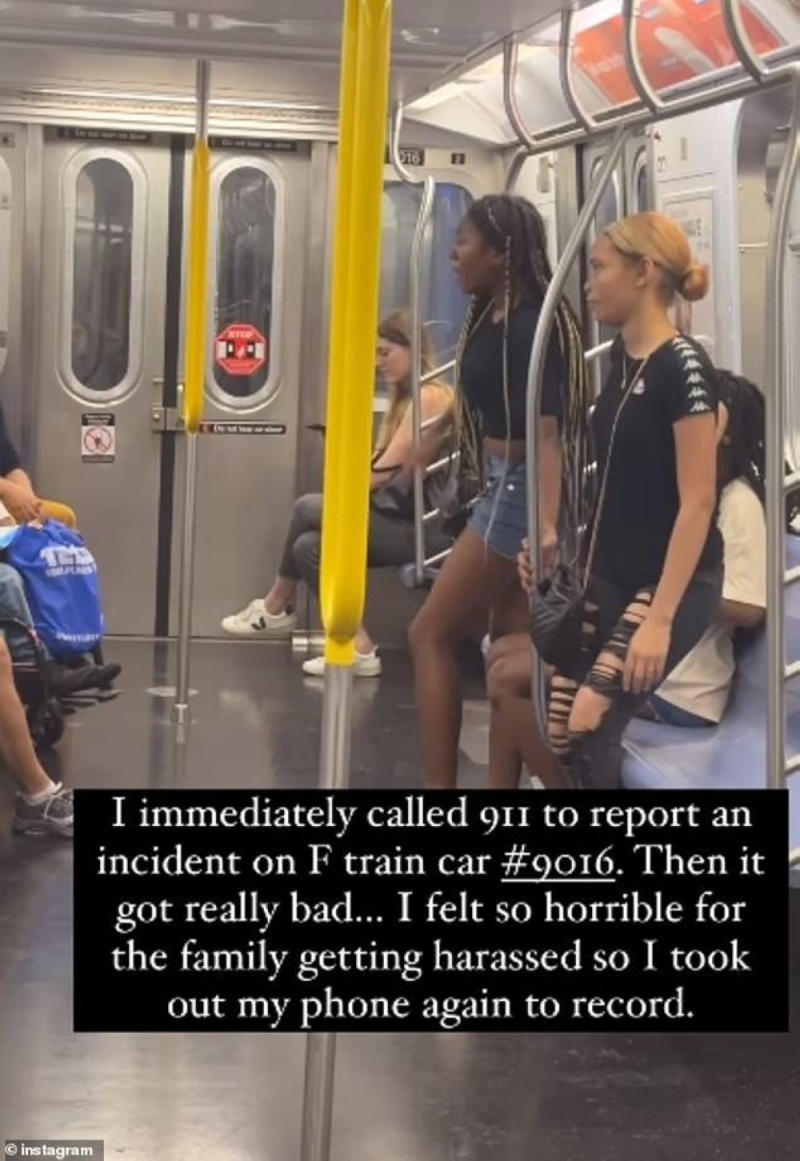 شاهد.. فتاة من أصول أفريقية تعتدي على امرأة آسيوية داخل مترو الأنفاق بنيويورك
