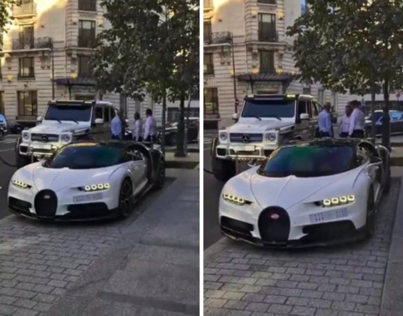 "لامبورجيني ومرسيدس" .. شاهد: سيارتين فارهتين بلوحات سعودية في شوارع فرنسا