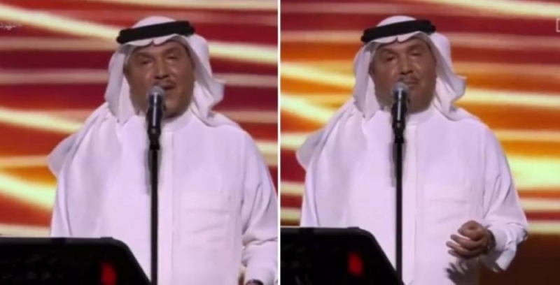 شاهد.. محمد عبده يبكي أثناء غناء "الأماكن" في حفله بجدة