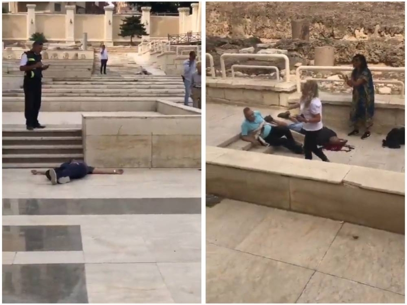 شاهد.. أول فيديو ل "جثث" سائحين إسرائيليين ومصري بعد مقتلهم على يد شرطي بالإسكندرية