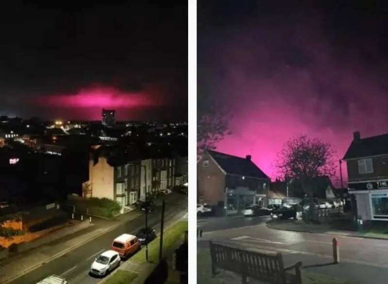 أرعبت السكان.. الكشف عن سبب تلون سماء مقاطعة(كنت) البريطانية باللون الوردي