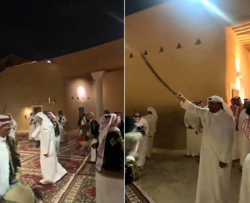 شاهد.. وزير الدفاع الكويتي يؤدي العرضة بحي الطريف التاريخي في الدرعية
