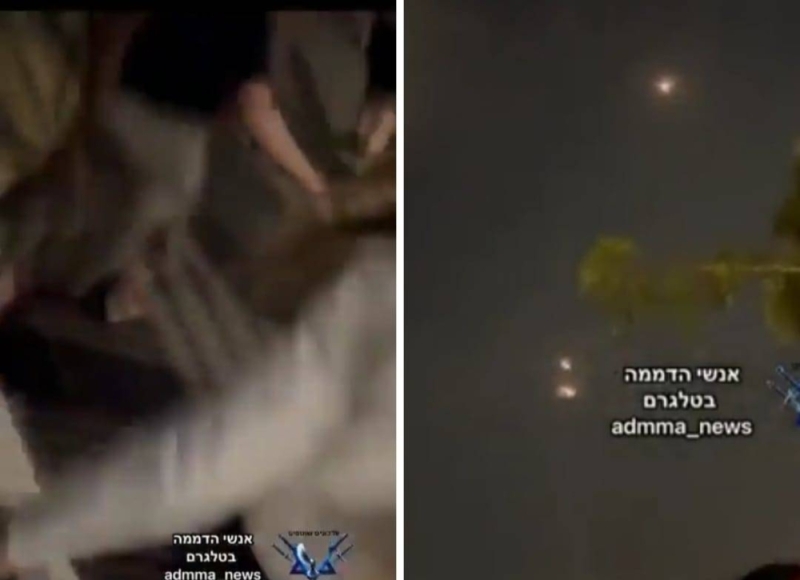 شاهد: حركة حماس تطلق وابل من الصواريخ على "تل أبيب " وإسرائيليون يصابون بالهلع