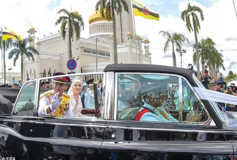 شاهد.. لقطات جديدة من حفل زفاف نجل "سلطان بروناي" أشهر عازب في آسيا