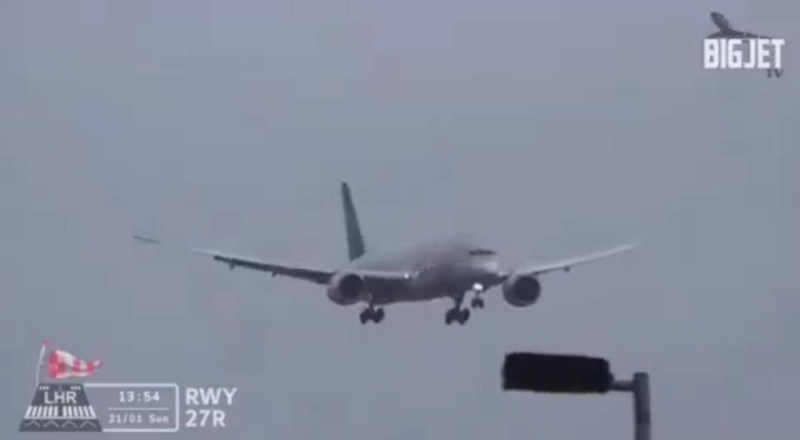شاهد.. طيار سعودي يتحدى عاصفة عاتية ويهبط ببراعة في مطار هيثرو بلندن