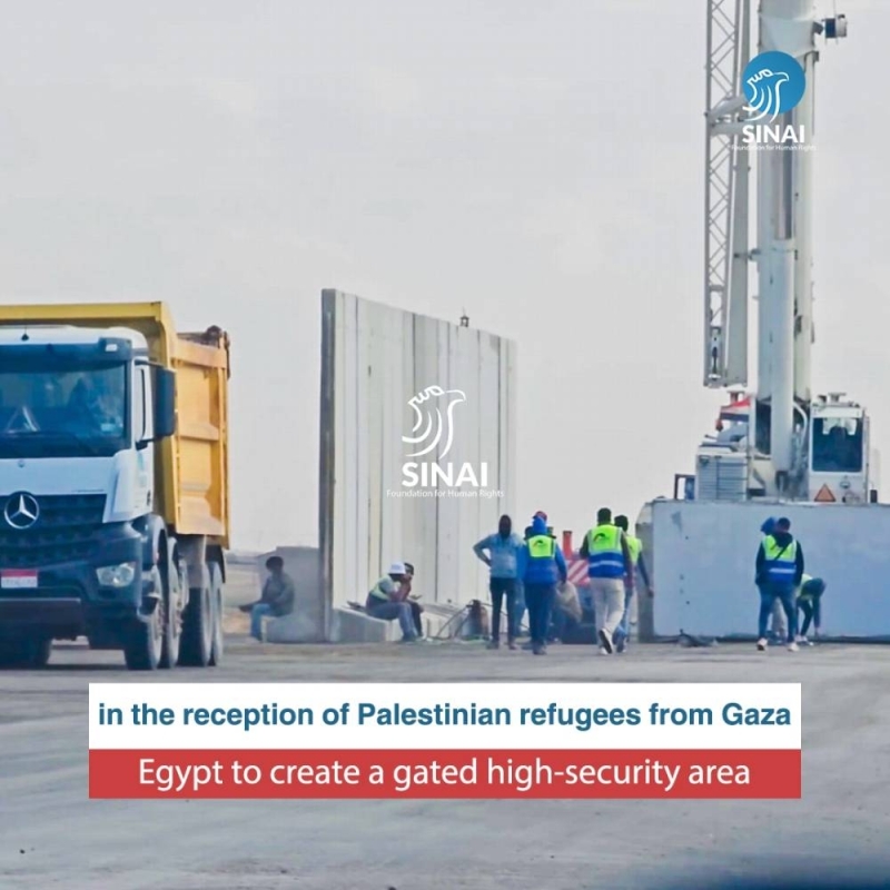 شاهد: صور أقمار اصطناعية تكشف بناء مصر "منطقة محاطة بأسوار" قرب غزة