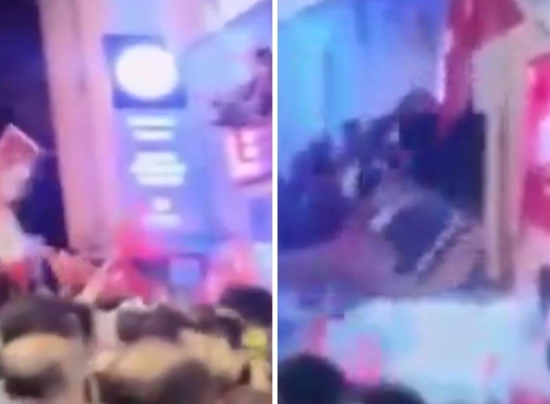 شاهد.. لحظة انهيار شرفة ووفاة نائب تركي ووقوع إصابات خلال الاحتفال بالفوز في الانتخابات بإسطنبول