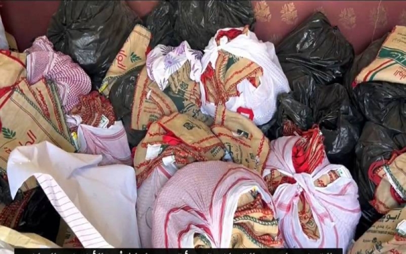 شاهد.. كيف يتم غش الأرز وتعبئته في أكياس بعلامات شهيرة داخل استراحة  في الرياض