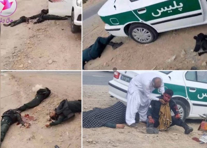 شاهد: مقتل 6 من عناصر الشرطة الإيرانية بهجوم مسلح..وجماعة مسلحة تعلن مسؤوليتها