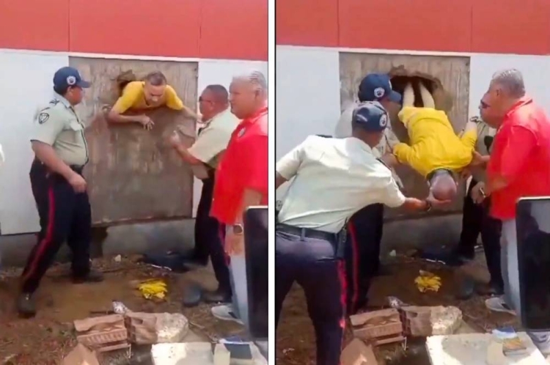 بالفيديو: سجناء في فنزويلاً حفروا نفقاً لمدة سنة ونصف.. وعند الوصول لفتحة الهروب كانت المفاجأة!