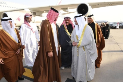 المطيري يستقبل الشيخ جوعان بن حمد