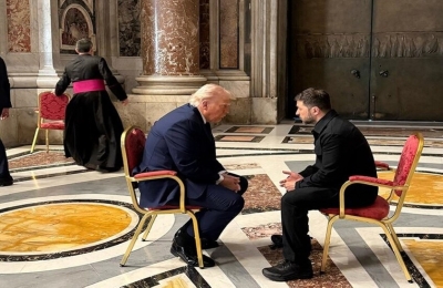 لقاء ترامب وزيلينسكي في الفاتيكان