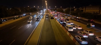 أعمال الصيانة في طريق الفحيحيل