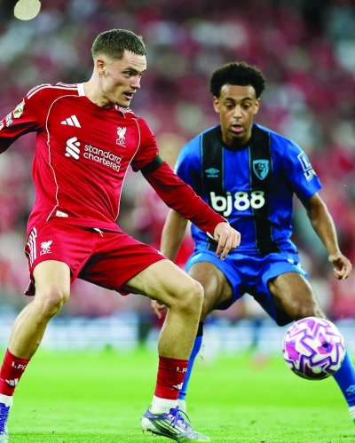 فلوريان فيرتز خلال المباراة أمام بورنموث