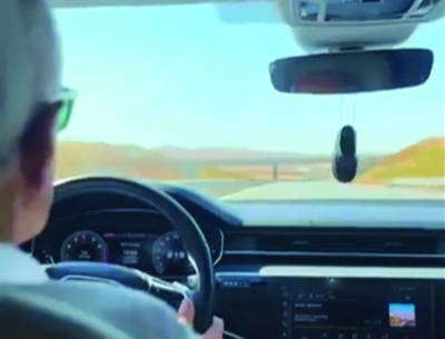 لقطة من الفيديو الذي نشره الوزير التركي