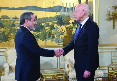 سعيد مستقبلاً عراقجي في تونس