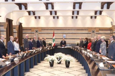 من اجتماع مجلس الوزراء في السراي الحكومي