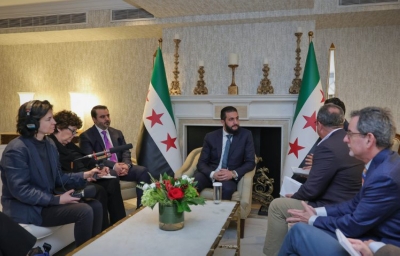 الشرع خلال المقابلة مع «واشنطن بوست»