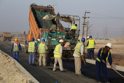 أعمال فرش الاسفلت