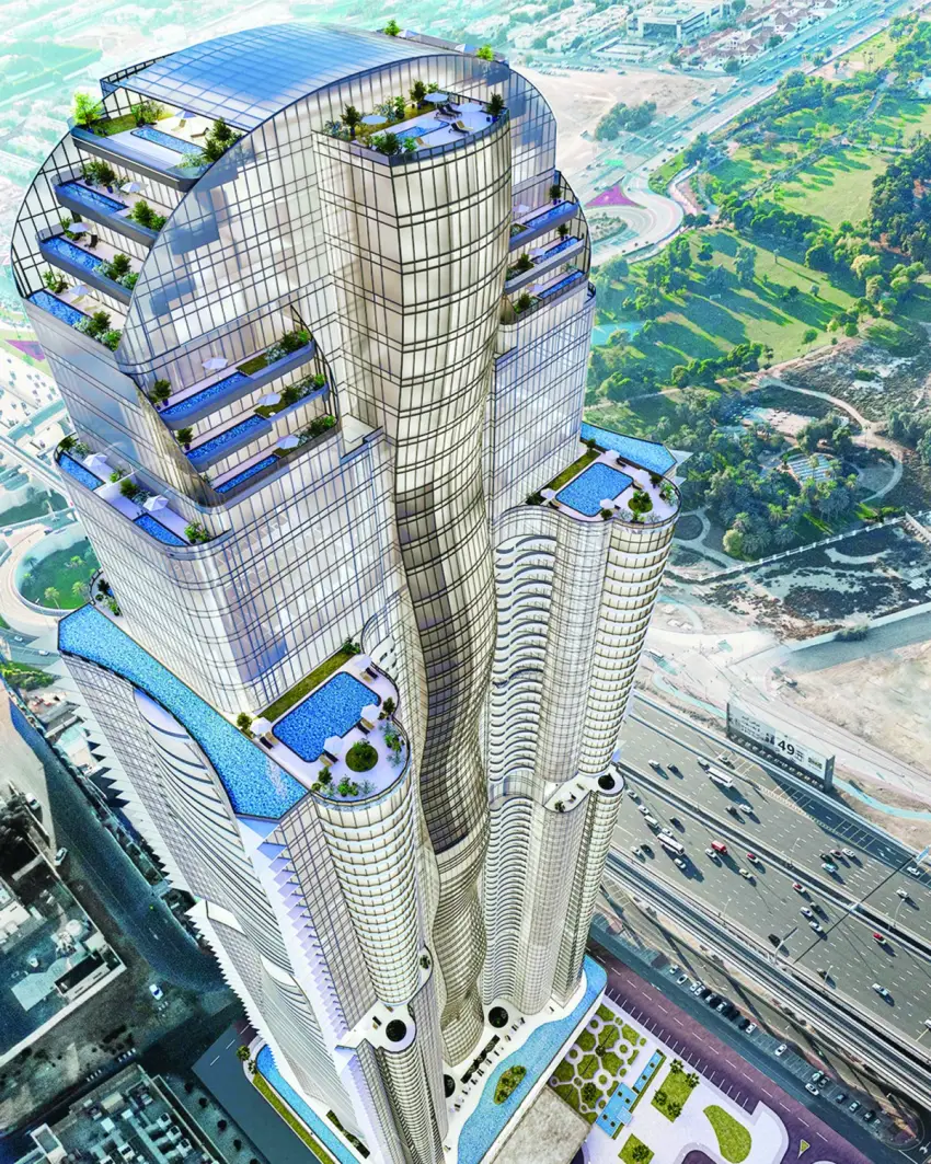 'الحبتور' تنجز %23 من أعمال بناء البرج الأيقوني في دبي
