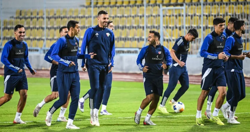 'الأزرق' يختتم تدريباته للقاء تنزانيا