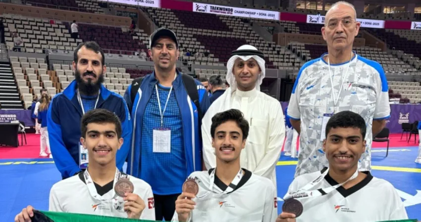 3 'برونزيات' للكويت في 'تايكوندو قطر'