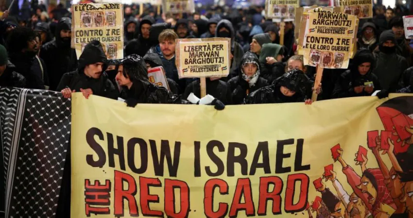 احتجاجات لزيارة فريق إسرائيلي لإيطاليا